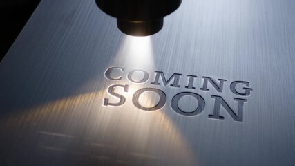 Coming Soon: Engraved Metal Reveal with Spotlight