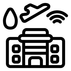 Fototapeta premium amenities icon
