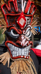 indian devil mask at portobello devil and congo festival colon