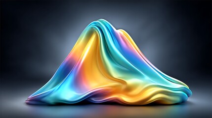 Smooth iridescent background featuring layered gradients of bubblegum pink and light cyan, with a glossy, reflective effect mimicking water or glass