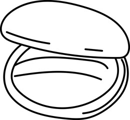 Line art cosmetic product vector | Cosmetic Product 024 | minimal skincare and makeup bottle packaging illustration