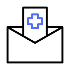 Fototapeta premium Medical communication: A stylized depiction of health-related correspondence
