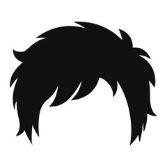 male hairstyle silhouette