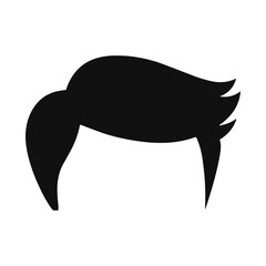 male hairstyle silhouette