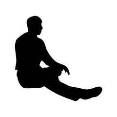 Sitting People Silhouette