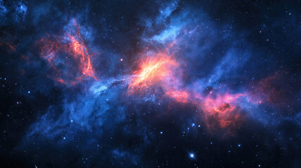 Fototapeta premium A mesmerizing cosmos background featuring stars, nebulae, and a galaxy of constellations in outer space