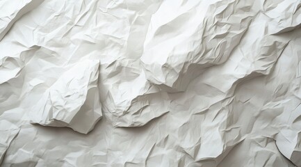 Fototapeta premium Crumpled white paper texture