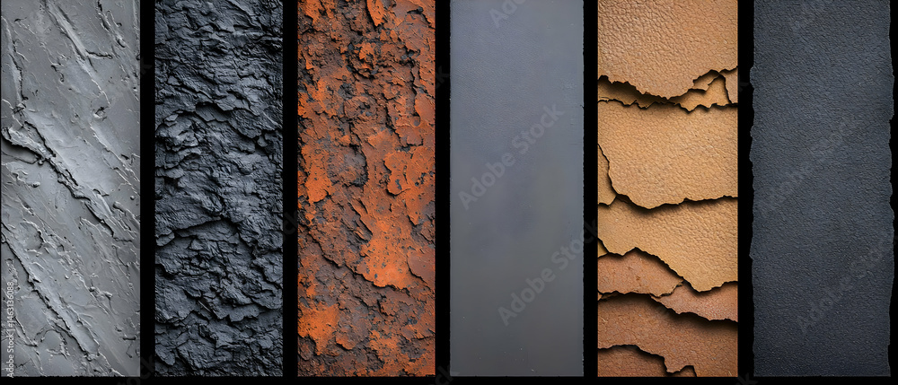 Aufkleber abstract texture variations in different colors