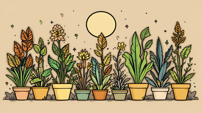 looking for plants cutline icon