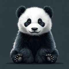 Obraz premium Cute panda cub
