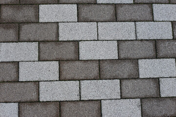 Texture of brick pavement in Tokyo Japan, clean and beautiful