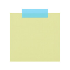 Sticky Note on Transparent