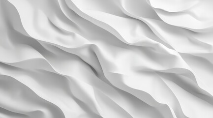 Obraz premium Soft white fabric folds