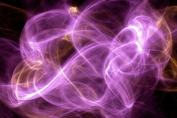 Obraz premium Abstract energy patterns in violet and gold