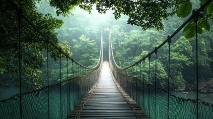 Obraz premium Bridge connecting sick person to health resources