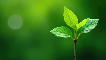 Delicate young tree, vibrant green leaves, isolated , flora, tree, white background