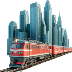 Fototapeta premium diesel locomotive and train