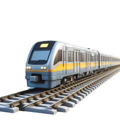 Obraz premium diesel locomotive and train