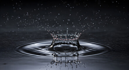 Liquid Ballet A Water Drop Collision Creating Crown Like Splash Formation