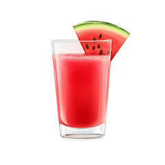Watermelon Juice drink only glass png