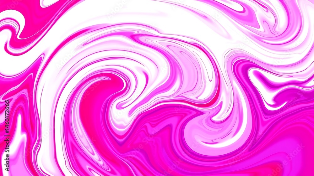 Poster abstract pink and white swirling background design creating an elegant fluid effect.