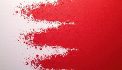 Stripes of red and white paint, textured background , expression, surface, style