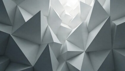 Obraz premium Subtle grayscale repeating triangles forming a complex structure , complex, monochrome, repeating