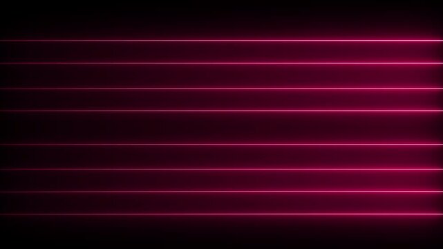 Abstract carmine Neon Light VJ LOOP 3D Rendering , abstract glowing lines on black , lamps florescent animation empty space technology backdrop 4k.Red - ruby Neon background..Wall , floor 4k.Bismillah