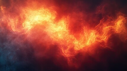 A vibrant display of swirling flames and smoke, creating an intense and dynamic visual effect.