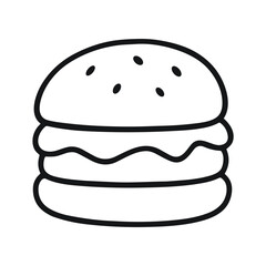 Hand Drawn Burger