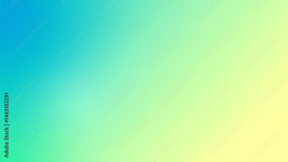 Poster smooth color gradient transition from blue to green and yellow tones for background design