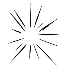 Obraz premium Comic Burst Manga Effect