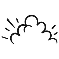 Fototapeta premium Comic Action Doodle Element