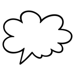 Comic Style Speech Bubble