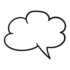 Comic Style Speech Bubble