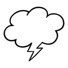 Comic Style Speech Bubble