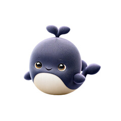Adorable Cartoon Character with a Big Smile Amongst Various Animal-Shaped Cloth Dolls Lovely Soft Fabric Creations Perfect for Kids and Collectors