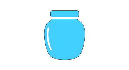Blue Jar Illustration