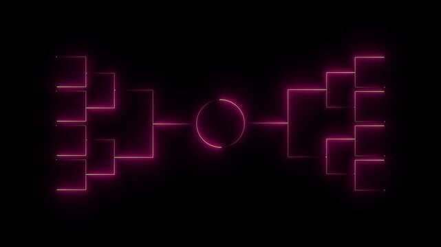 Neon business team animation. neon network of connections with icons over diverse business people using tablet. Technology, business and digital interface concept digitally.Human Resources HR manageme