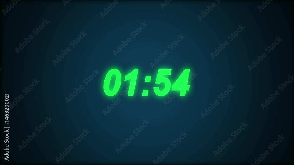 Poster 2 minutes circle countdown, two minute timer countdown animation, animation on two minutes round cir
