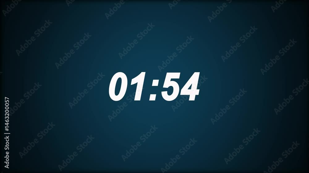 Poster 2 minutes circle countdown, two minute timer countdown animation, animation on two minutes round cir