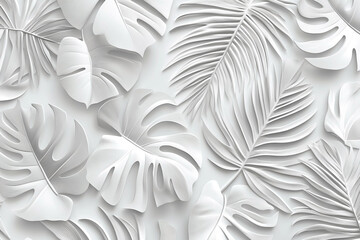 Monochromatic botanical elegance: A study in textural white flora arrangement