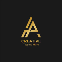 AP or PA logo and icon luxury designs. Initials letter AP or PA logo inspiration.