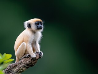 Fototapeta premium Small monkey on branch