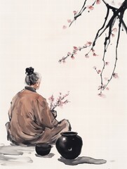 Drinking alone under the moon, quiet time