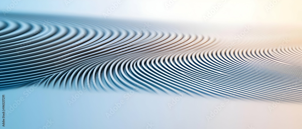 Poster abstract geometric wave pattern