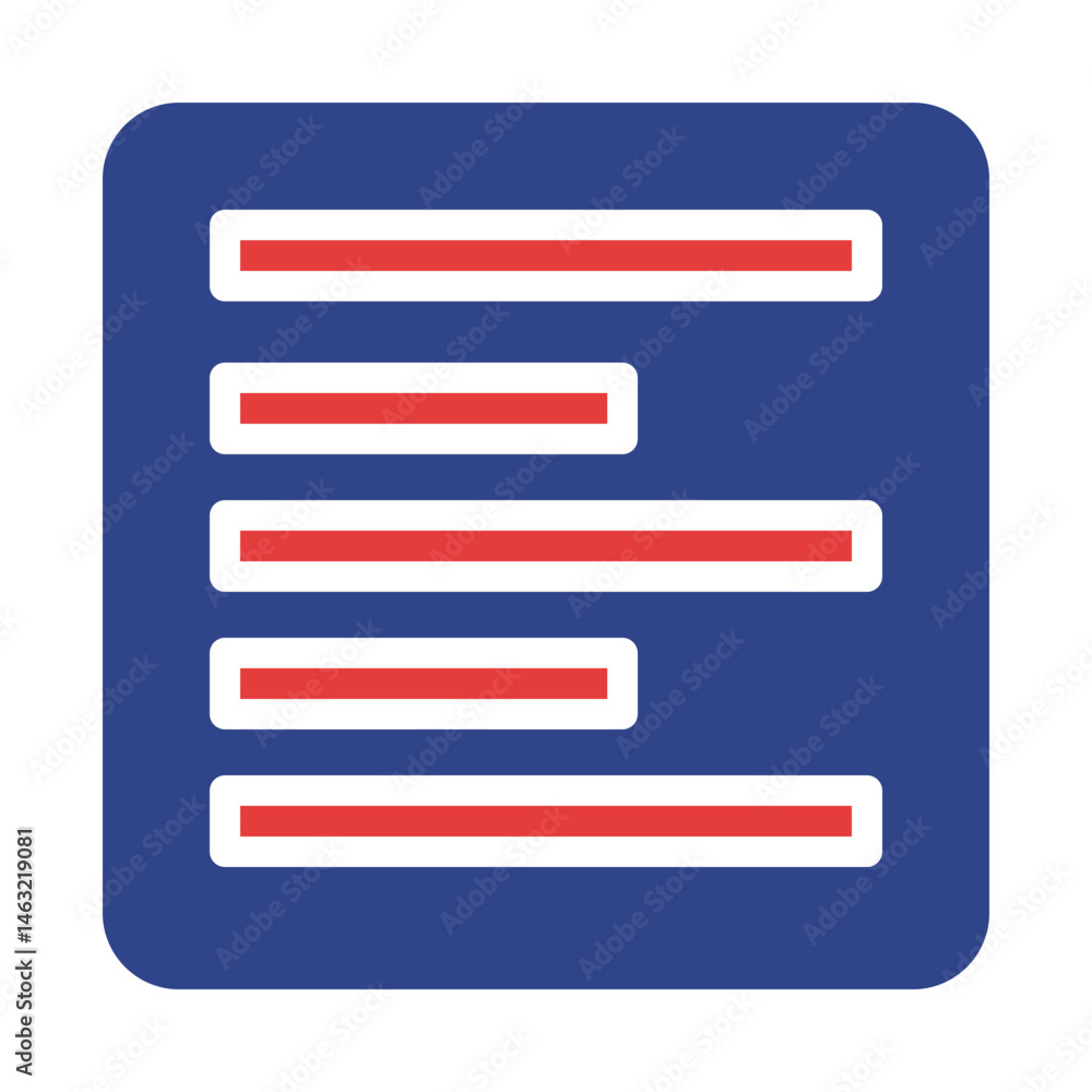 Poster abstract data representation with structured rectangular elements in design