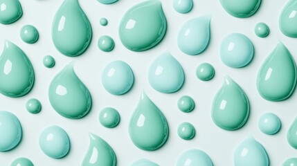 Aqua Drops Pattern on White, cosmetic , liquid
