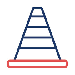 Graphical Representation of a Road Traffic Cone with Clear Design Elements
