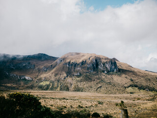 mountain landscape with clouds